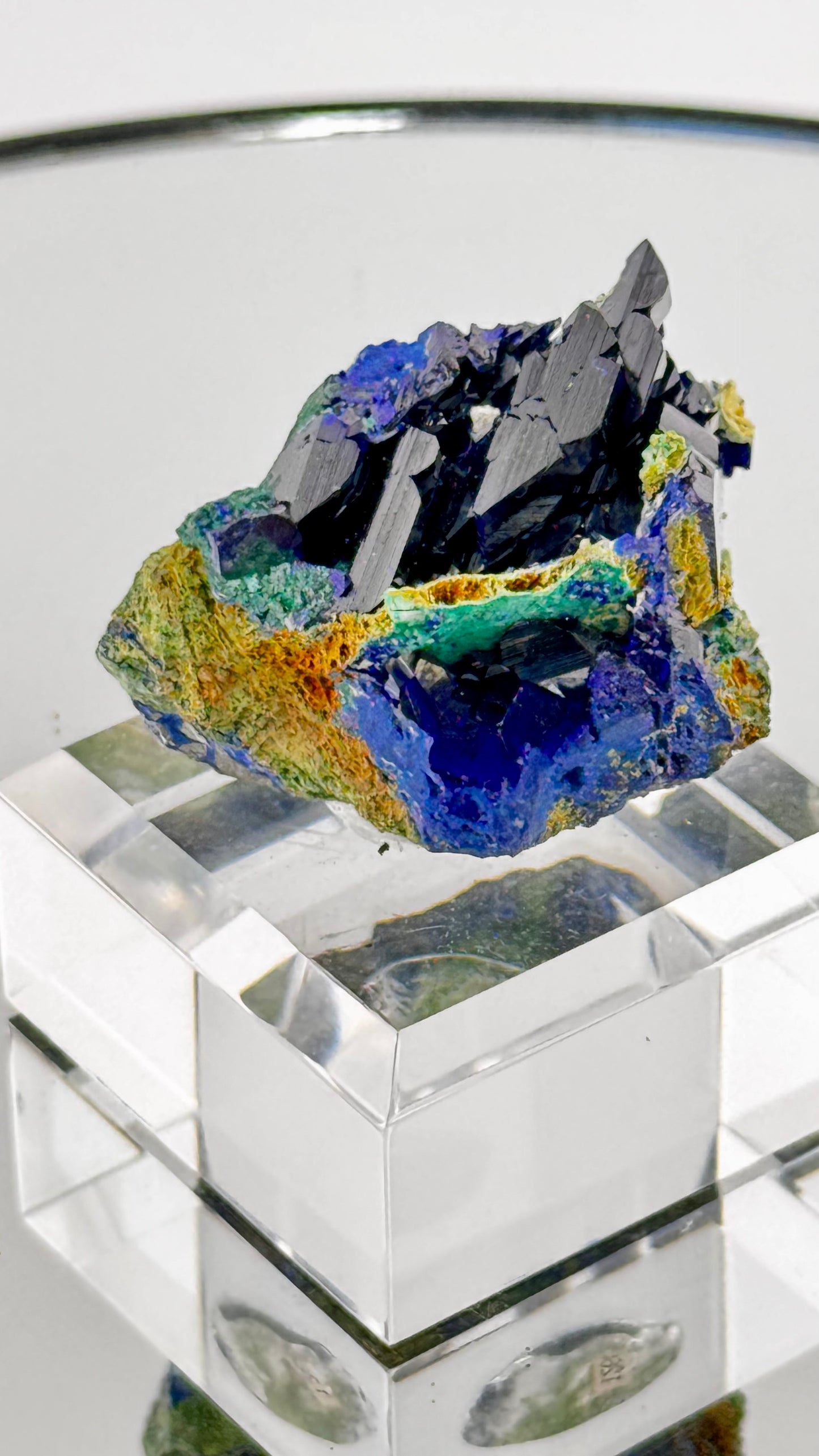 Azurit mit Malachit – Tsumeb, Namibia 4 × 3 cm