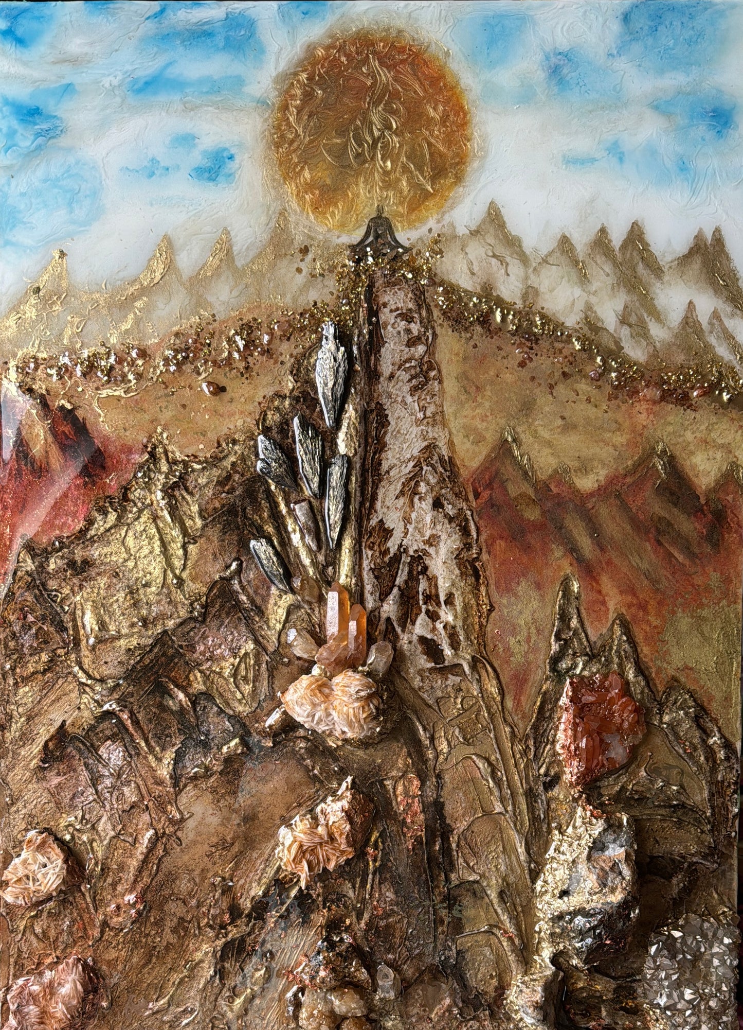 The Magic Mountain - Rock Crystal Composition