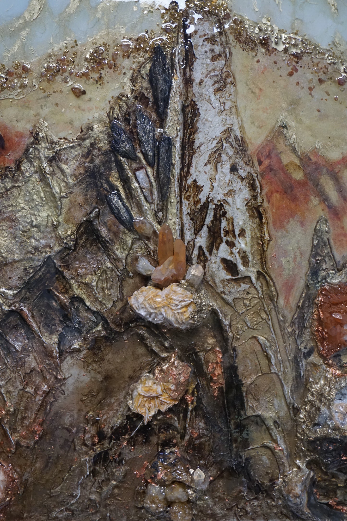 The Magic Mountain - Rock Crystal Composition