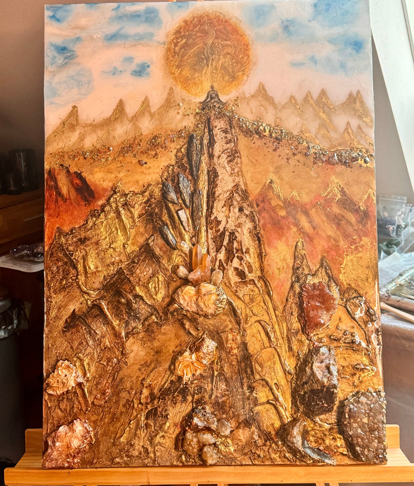 The Magic Mountain - Rock Crystal Composition