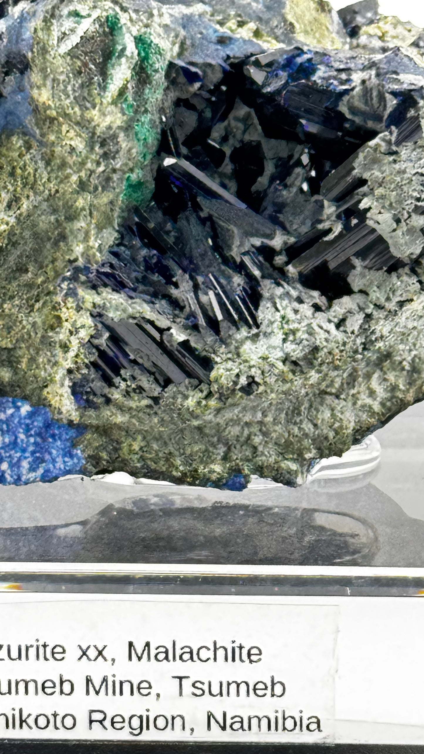 Azurite &amp; Malachite – Tsumeb Mine, Namibia