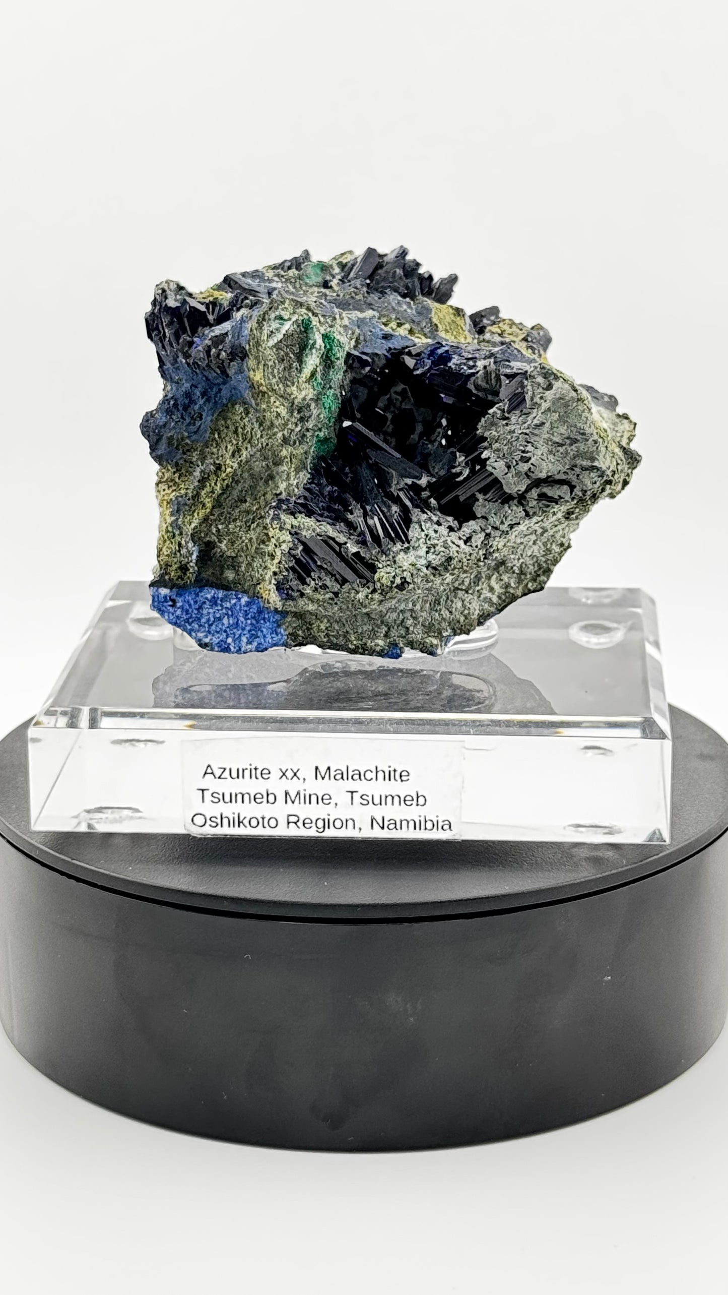 Azurite &amp; Malachite – Tsumeb Mine, Namibia