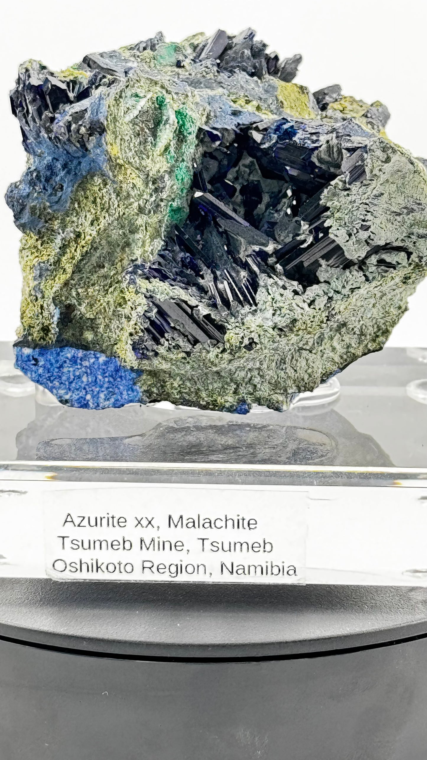 Azurite &amp; Malachite – Tsumeb Mine, Namibia