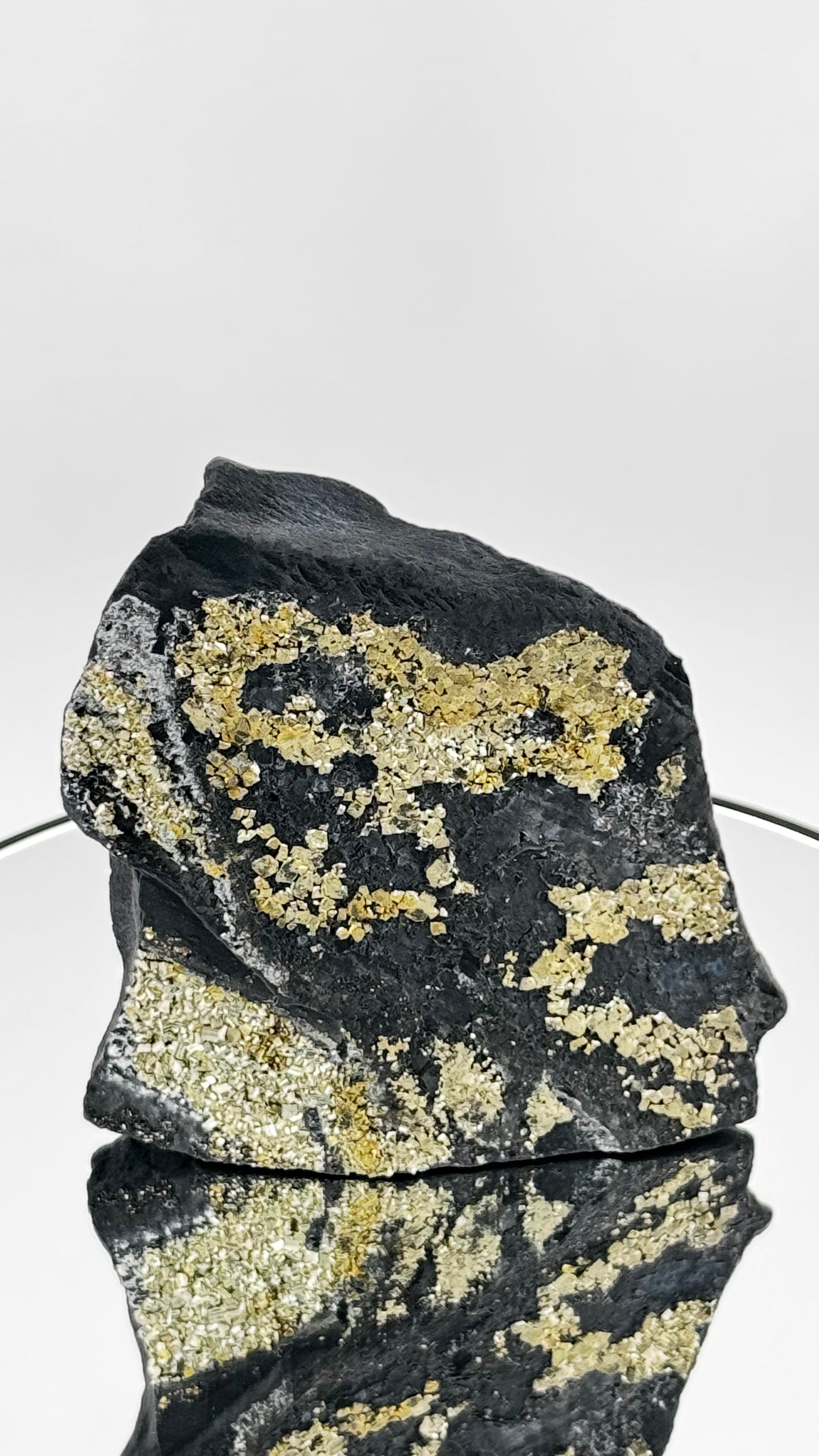 Shungite with Pyrite – Black Carbon &amp; Gold – Shunga, Russia, 570g