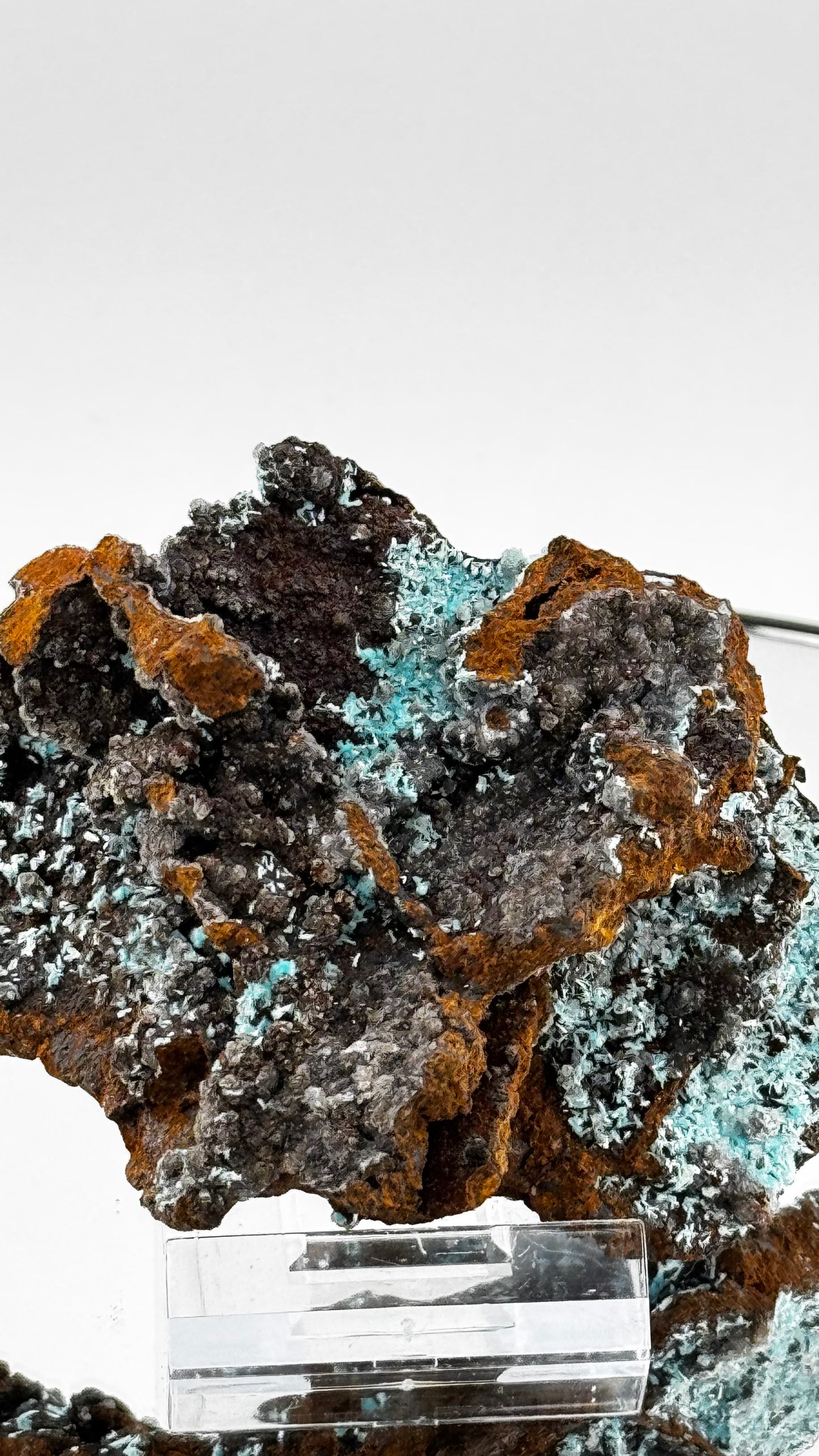 Aurichalcite – Turquoise Blue Crystal Needles – Kütahya, Türkiye, 158g