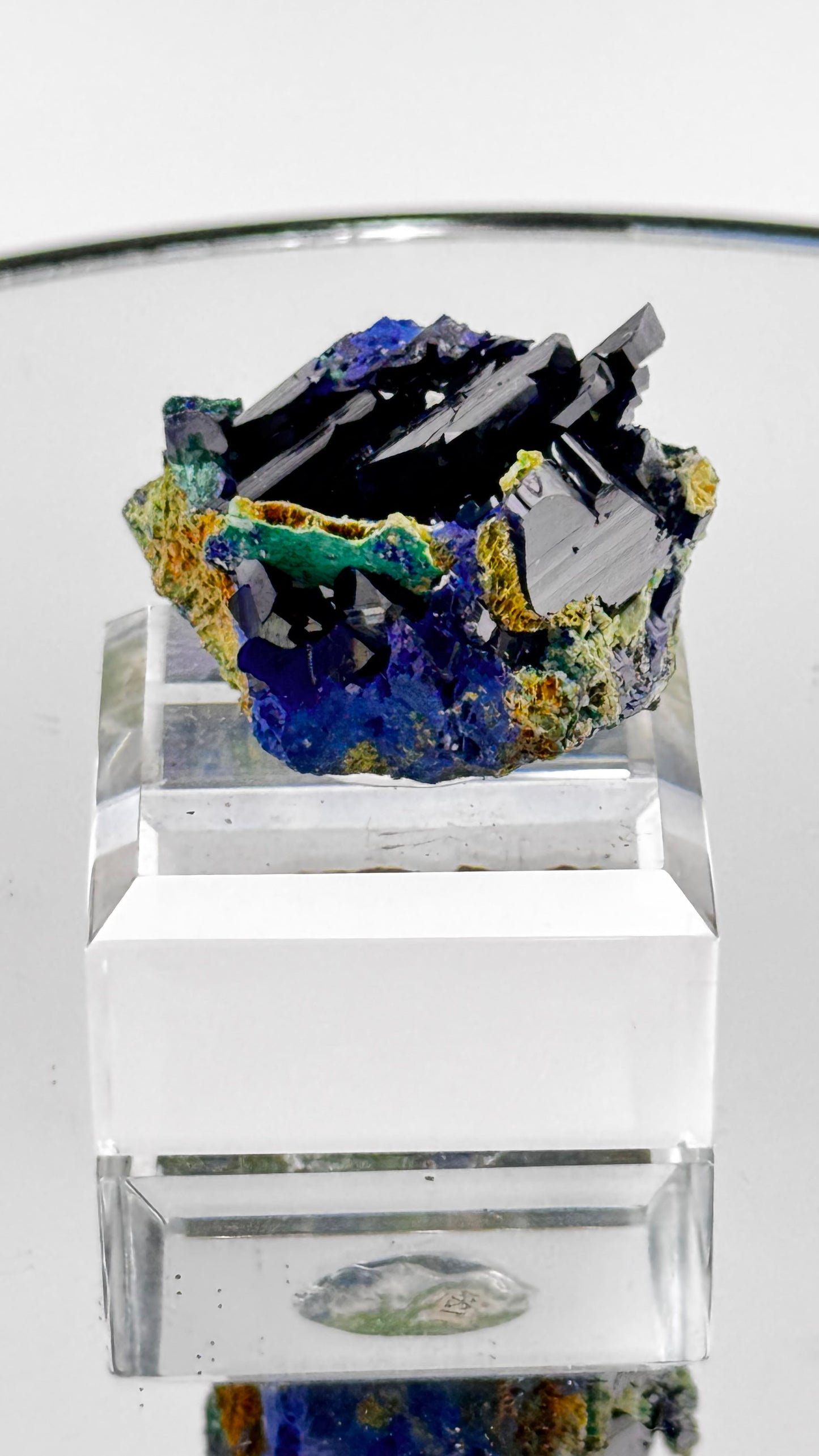 Azurit mit Malachit – Tsumeb, Namibia  4 × 3 cm