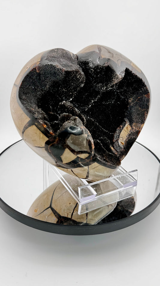 Septarian Herz "Drachenstein" – Madagaskar  17 × 16 cm, 2,7 kg