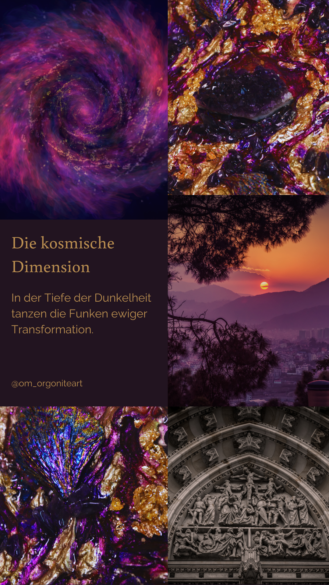 Nature's Triad: A Mineral Triptych