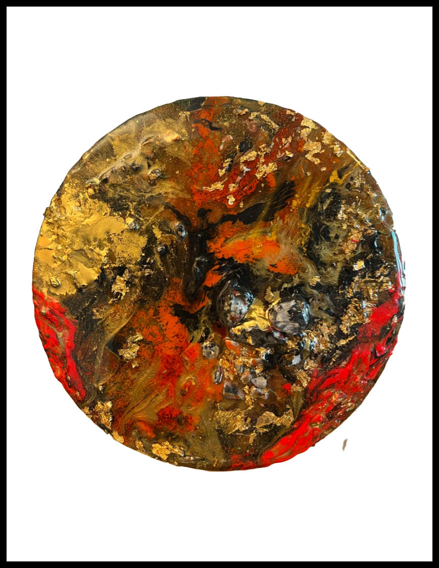 Orgonit Energiebild Feuerstein