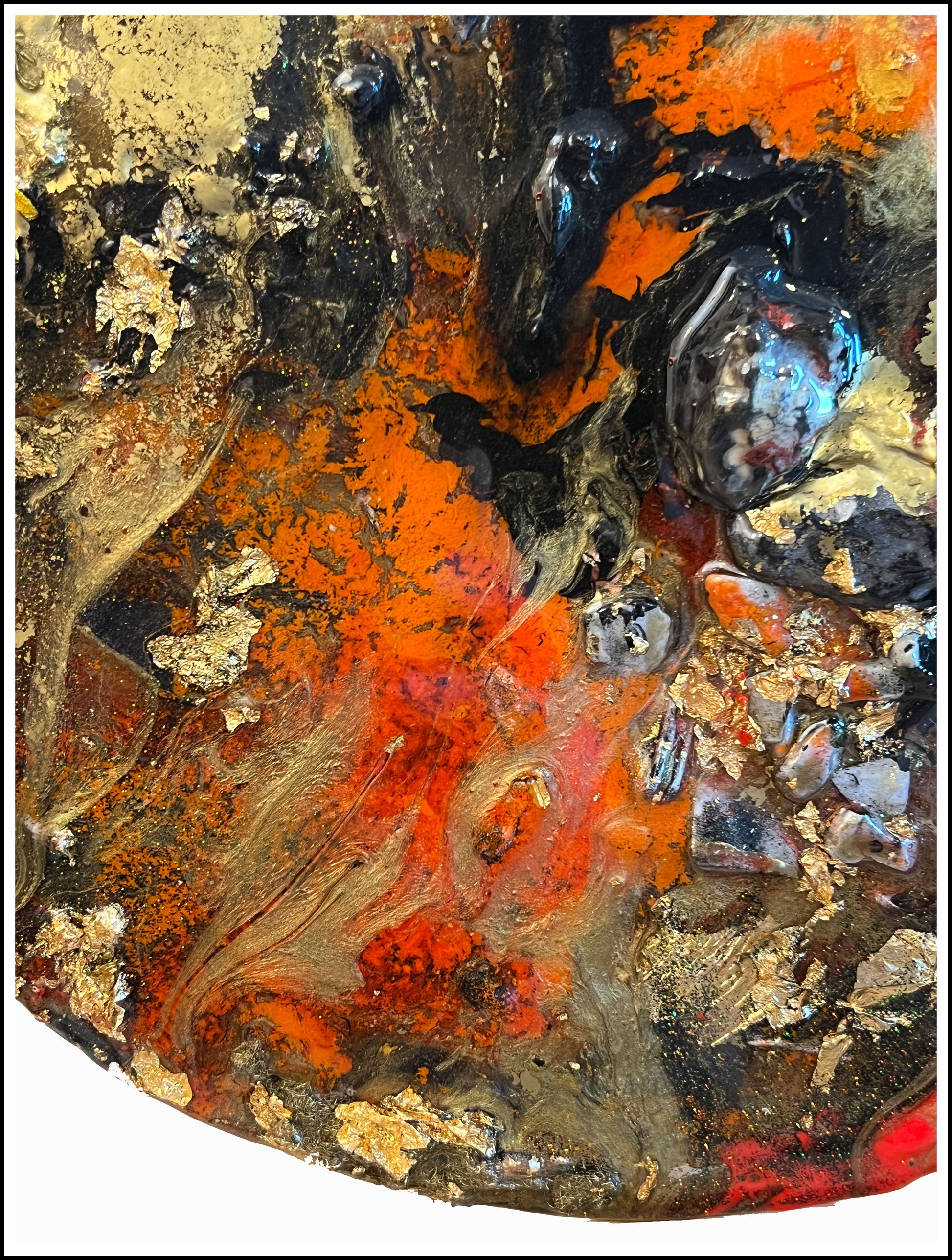 Orgonit Energiebild Feuerstein Detail 2